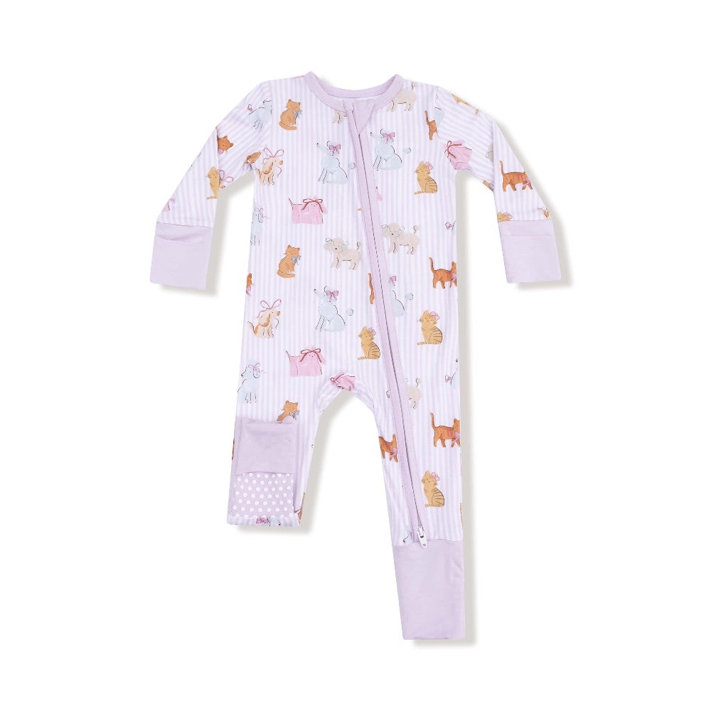 NWT Fancy Pets Two-Way Zipper Romper by Angel Dear